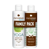 Messinian Spa Promo Yoga Heart Charka Love Rose & Jasmin Shower Gel 300ml & Organic Olive Oil Yogurt & Aloe 300ml - Ενυδατικό Αφρόλουτρο με Πρωτεΐνες Γιαουρτιού & Αλόη για Απαλή Επιδερμίδα & Ενυδατικό Αφρόλουτρο με Εκχύλισμα από Τριαντάφυλλο, Γιασεμί, Δεντρολίβανο & Ελιά
