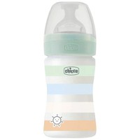 Chicco Well-Being Anti-Colic System 0m+, 150ml, Κωδ 2861111 - Μέντα - Πλαστικό Μπιμπερό με Θηλή Σιλικόνης Αργής Ροής