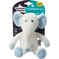 Tommee Tippee Breathable Toy Eddy the Elephant 0m+ Κωδ 470000, 1 Τεμάχιο - Μαλακό Υποαλλεργικό Κουκλάκι Αγκαλιάς Eddy το Ελεφαντάκι