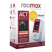 Rossmax SB210 Fingertip Pulse Oximeter with Artery Check Technology 1 Τεμάχιο - Οξύμετρο δακτύλου με Τεχνολογία Ελέγχου Αρτηρίας