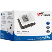 Microlife Hd Corner W3 Comfort Wrist Blood Presure Monitor 1 Τεμάχιο - Ψηφιακό Πιεσόμετρο Καρπού για Εξαιρετικά Άνετη Μέτρηση Πίεσης Κατά τη Διάρκεια του Φουσκώματος της Περιχειρίδας
