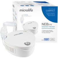 Microlife ΝΕΒ 210 Compressor Nebuliser 1 Τεμάχιο - Νεφελοποιητής για Θεραπεία Άσθματος Χρόνιας Βρογχίτιδα & Άλλων Ασθενειών του Αναπνευστικού