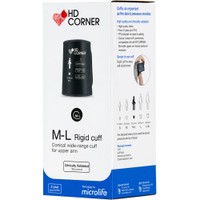 Microlife Hd Corner Rigid Conical Wide Range Soft Cuff for Uper Arm M-L, 22-42 cm 1 Τεμάχιο - Περιχειρίδα Μπράτσου για Πιεσόμετρο Ενηλίκων