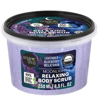 Organic Shop Moonlight Relaxing Levander & Blueberry Melatonin Body Scrub 250ml - Απολεπιστικό Χαλαρωτικό Σώματος με Λεβάντα, Βατόμουρα & Μελατονίνη για Αναζωογόνηση & Ξεκούραστο Ύπνο