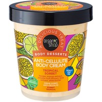 Organic Shop Body Desserts Tropical Sorbet Anti-Cellulite Body Cream 450ml - Κρέμα Σώματος με Εκχύλισμα Τροπικών Φρούτων Κατά της Κυτταρίτιδας