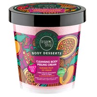Organic Shop Body Desserts Summer Fruits Ice Cream Cleansing Body Peeling Cream 450ml - Καθαριστικό Peeling Σώματος με Άρωμα Καλοκαιρινό Παγωτό Φρούτων