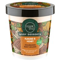 Organic Shop Body Desserts Almond & Honey Nourishing Body Mousse 450ml - Θρεπτική Μους Σώματος με Αμύγδαλο & Μέλι