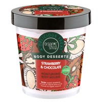 Organic Shop Body Desserts Strawberry & Chocolate Moisturizing Body Mousse 450ml - Ενυδατική Μους Σώματος με Φράουλα & Σοκολάτα