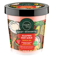 Organic Shop Body Desserts Tropical Mix Sculpting Body Scrub 450ml - Απολεπιστικό Σώματος για Σμίλευση με Άρωμα Τροπικών Φρούτων