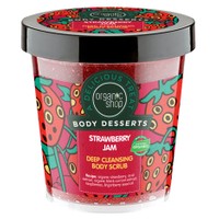 Organic Shop Body Desserts Strawberry Jam Deep Cleansing Body Scrub 450ml - Απολεπιστικό Σώματος για Βαθύ Καθαρισμό με Άρωμα Μαρμελάδα Φράουλα