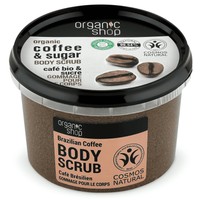 Organic Shop Coffee & Sugar Softening Scrub 250ml - Απολεπιστικό Σώματος για Απαλότητα με Καφέ & Ζάχαρη