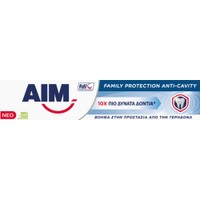 Aim Family Protection Anti-cavity Toothpaste 1450ppm 75ml - Φθοριούχος Οδοντόκρεμα για την Ενδυνάμωση του Σμάλτου
