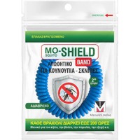 Menarini Mo-Shield Repellent Band 1 Τεμάχιο - Μπλε - Αδιάβροχο Απωθητικό Βραχιόλι Κατάλληλο για Κουνούπια & Σκνίπες