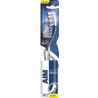 Aim Ultra Reach Medium Toothbrush 1 Τεμάχιο σε Τυχαία Επιλογή Χρώματος​​​​​​​ - Οδοντόβουρτσα με Μέτριες Ίνες, Λεπτό Λαιμό & Μικρή Κεφαλή