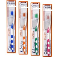 Pasta del Capitano Family Hard Toothbrush 1 Τεμάχιο σε Τυχαία Επιλογή Χρώματος - Οδοντόβουρτσα με Σκληρές Ίνες για πιο Αποτελεσματική Αφαίρεση της Πλάκας