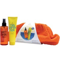 Youth Lab Promo Wet Skin Spf50 Dry Touch Face - Body Tanning Oil 200ml & Tan - After Sun Gel-Cream 150ml & Δώρο Νεσεσέρ 1 Τεμάχιο - Ξηρό Λάδι Μαυρίσματος για Πρόσωπο - Σώμα με Πολύ Υψηλή Αντηλιακή Προστασία & Καταπραϋντική Κρέμα-Gel Προσώπου, Σώματος για Μετά τον Ήλιο