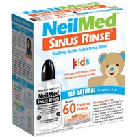NeilMed Promo Sinus Rinse Kids All Natural 2 Years+ Squeeze Bottle 1 Τεμάχιο & Αλατούχο Διάλυμα 60 Φακελίσκοι  - Σύστημα Ρινικών Πλύσεων & Ανταλλακτικά Διαλύματα