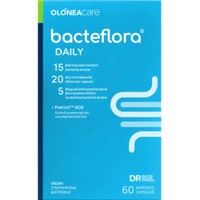 Olonea Bacteflora Daily 60caps - Συμπλήρωμα Διατροφής Βραδείας Αποδέσμευσης με Προβιοτικά, Μεταβιοτικά & Ξυλο-ολιγοσακχαρίτες για την Ισορροπία του Εντερικού Μικροβιώματος & την Καλή Λειτουργία του Γαστρεντερικού Συστήματος