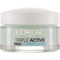 L'oreal Paris Triple Active Day Cream 50ml - Ενυδατική Κρέμα Προσώπου Ημέρας Τριπλής Δράσης για Κανονικές - Μικτές Επιδερμίδες