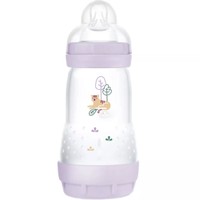 Mam Easy Start Anti-Colic Plastic Bootle 2m+, 260ml, Κωδ 351SGc - Λιλά - Μπιμπερό Πολυπροπυλενίου με Θηλή Σιλικόνης Μεσαίας Ροής & Σύστημα Κατά των Κολικών