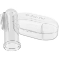 Babyono Take Care Baby Toothbrush 0m+, 1 Τεμάχιο, Κωδ BN723/01 - Βρεφική Οδοντόβουρτσα Δακτύλου από Μαλακή Σιλικόνη για Χρήση από τη Γέννηση