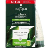 Rene Furterer Promo Triphasic Progressive Anti-Hair Loss Treatment 8x5.5ml & Δώρο Triphasic Anti-Hair Loss Shampoo 100ml - Αγωγή Κατά της Προοδευτικής Τριχόπτωσης & Τονωτικό Σαμπουάν με Αιθέρια Έλαια Κατά της Τριχόπτωσης