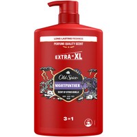 Old Spice Nightpanther 3 in 1 Shower Gel & Shampoo 1L - Ανδρικό Αφρόλουτρο - Σαμπουάν με Άρωμα Μεγάλης Διάρκειας από Μαύρη Σοκολάτα, Πικάντικο Κίτρο & Βανίλια, με Αντλία