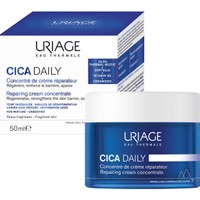 Uriage Cica Daily Repairing Concentrate Cream 50ml - Ενυδατική Κρέμα Προσώπου για Ομοιόμορφη Όψη της Επιδερμίδας & Διόρθωση των Γραμμών Αφυδάτωσης, Κατάλληλη για Εύθραυστα Δέρματα