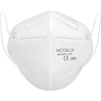 Moonlex Protective Face Mask Λευκό 1 Τεμάχιο - Μάσκα Υψηλής Προστασίας Προδιαγραφών FFP2 NR