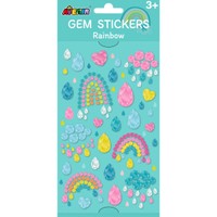 Avenir Gems Stickers Set 3+ Years 1 Τεμάχιο, Κωδ 60829 - Rainbows  - Παιδικά Αυτοκόλλητα Στρας σε Σχέδια & Χρώματα Ουράνιου Τόξου