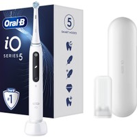 Oral-B iO Series 5 Electric Toothbrush White 1 Τεμάχιο - Ηλεκτρική Οδοντόβουρτσα με Επαναστατική iO Τεχνολογία Βουρτσίσματος, 5 Έξυπνα Προγράμματα Επαγγελματικού Καθαρισμού Quite White