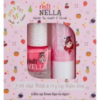 Miss Nella Promo Lip Balm Honey Bunny 3.4g & Peel Off Nail Polish Marsmallow Overload 4ml - Παιδικό Ενυδατικό Βάλσαμο Χειλιών & Παιδικό, μη Τοξικό Βερνίκι Νυχιών με Βάση το Νερό
