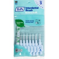 TePe Interdental Brush Extra Soft 8 Τεμάχια - Size 3 (0.6mm) - Μεσοδόντια Βουρτσάκια με Μαλακές Ίνες για Ευαίσθητα Δόντια & Ούλα