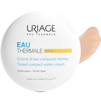 Uriage Eau Thermale Water Cream Tinted Compact Spf30, 10gr - Κρεμώδης Πούδρα για Ενυδάτωση & Υψηλή Αντηλιακή Προστασία, Κατάλληλη για Όλους τους Τύπους Επιδερμίδας