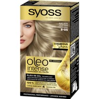 Syoss Oleo Intense Permanent Oil Hair Color Kit 1 Τεμάχιο - 8-05 Ξανθό Ανοιχτό Μπεζ - Επαγγελματική Μόνιμη Βαφή Μαλλιών για Εξαιρετική Κάλυψη & Έντονο Χρώμα που Διαρκεί, Χωρίς Αμμωνία