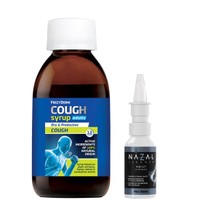 Frezyderm Promo Cough Syrup Adults 182g & Nazal Cleaner Moist Spray 30ml - Σιρόπι Ενήλικων για την Ανακούφιση από τον Ξηρό & Παραγωγικό Βήχα & Spray Καθαρισμού της Ρινικής Κοιλότητας
