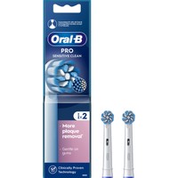 Oral-B Pro Sensitive Clean Soft Electric Toothbrush Head 2 Τεμάχια - Ανταλλακτικές Κεφαλές Ηλεκτρικής Οδοντόβουρτσας για Απαλό Βούρτσισμα, Αφαίρεση της Πλάκας & Απαλές Ίνες με Ένδειξη Αντικατάστασης της Κεφαλής