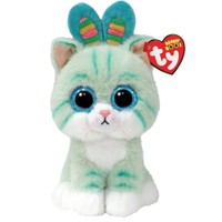 Ty Beanie Babies Gumdrop Plushie 1 Τεμάχιο - Λούτρινο Παιδικό Παιχνίδι Πετρόλ Γάτα