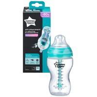 Tommee Tippee Advanced Anti-Colic Baby Bottle 3m+ Κωδ 42257785, 340ml - Μπιμπερό Πολυπροπυλενίου Μέτριας Ροής με Αισθητήρα Θερμότητας & Θηλή Σιλικόνης, Κατά των Κολικών