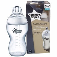 Tommee Tippee Closer to Nature PP Baby Bottle 3m+ Κωδ 42260185, 340ml - Μπιμπερό Πολυπροπυλενίου Μέτριας Ροής με Θηλή Σιλικόνης, Κατά των Κολικών