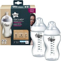 Tommee Tippee Closer to Nature PP Baby Bottle 3m+ Κωδ 42262085, 2x340ml - Μπιμπερό Πολυπροπυλενίου Μέτριας Ροής με Θηλή Σιλικόνης, Κατά των Κολικών