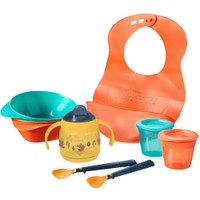 Tommee Tippee Promo Food Pots With Lids 4m+, 2 Τεμάχια & Softee Weaning Spoons 4m+, 2 Τεμάχια & Superstar Weaning Sippee Cup 4m+, 190ml & Roll 'n' Go Bib 6m+, 1 Τεμάχιο & Easi-Scoop Feeding Bowls 6m+, - Δοχεία Αποθήκευσης Φαγητού & Κουταλάκια με Μακριά Λαβή & Εκπαιδευτικό Κύπελο με Στόμιο Σιλικόνης & Βρεφική Σαλιάρα Σιλικόνης & Μπολ με Τριγωνική Βάση που Διευκολύνει το Γέμισμα του Κουταλιού
