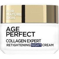 L'Oreal Paris Age Perfect Collagen Expert Night Cream 50ml - Κρέμα Προσώπου Νυκτός Ενυδάτωσης & Σύσφιξης για Ώριμες Επιδερμίδες Κατά των Κηλίδων
