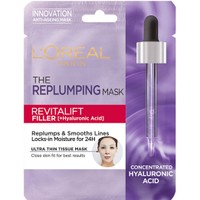 L'oreal Paris Revitalift Filler the Replumping Mask 30g - Υφασμάτινη Μάσκα Προσώπου με Υαλουρονικό Οξύ για Ενυδάτωση & Σύσφιξη της Επιδερμίδας