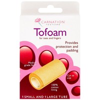 Carnation Footcare Tofoam Protection for Toes & Fingers 2 Τεμάχια - Προστατευτικά Σκουφάκια Δακτύλων Χεριών & Ποδιών Από Ειδικό Υποαλλεργικό Αφρώδες Υλικό , Κόβεται στο Επιθυμητό Μέγεθος