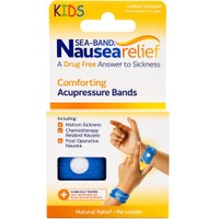 Sea-Band Kids Nausea Relief Comforting Accupresure Bands 2 Τεμάχια - Ανακουφιστικά Περικάρπια Πιεσοθεραπείας για την Αντιμετώπιση της Ναυτίας Κατάλληλα για Παιδιά από 3 Ετών & Άνω