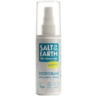 Salt of the Earth Crystal Spring Deodorant Refillable Spray 100ml - Αποσμητικό Σπρέι Φυσικής Προέλευσης από Κρύσταλλο Ιμαλαΐων, Χωρίς Άρωμα