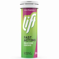 Lift Gluco Fast Acting Glucose 10 Chew.tabs - Rasberry - Μασώμενες Ταμπλέτες Γλυκόζης Άμεσης Δράσης για την Υπογλυκαιμία