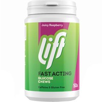 Lift Gluco Fast Acting Glucose 50 Chew.tabs - Juicy Rasberry - Συμπλήρωμα Διατροφής Γλυκόζης Άμεσης Δράσης για την Αντιμετώπιση της Υπογλυκαιμίας με Γεύση Σμέουρο