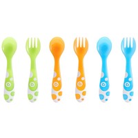 Munchkin Multi Coloured Forks & Spoons Πολύχρωμα Κουταλάκια και Πιρουνάκια 12m+, 6 Τεμάχια